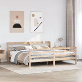 Bed Frame with Headboard without Mattress 200x200 cm