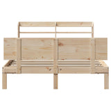 Bed Frame with Headboard without Mattress 140x190 cm