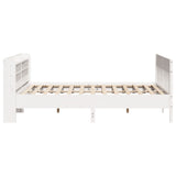 Bed Frame without Mattress White 180x200 cm Super King Solid Wood Pine