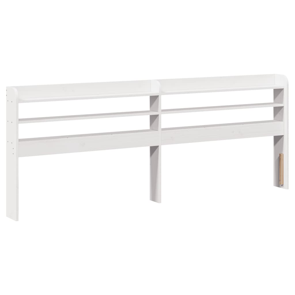 Bed Frame without Mattress White 180x200 cm Super King Solid Wood Pine