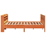 Bed Frame without Mattress Wax Brown 180x200 cm Super King Solid Wood Pine