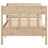 Bed Frame without Mattress 75x190 cm Small Single Solid Wood Pine