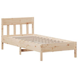 Bed Frame without Mattress 75x190 cm Small Single Solid Wood Pine