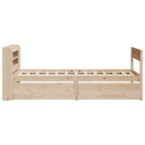 Bed Frame without Mattress 90x200 cm Solid Wood Pine