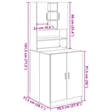 Washing Machine Cabinets 2 pcs Sonoma Oak Engineered wood