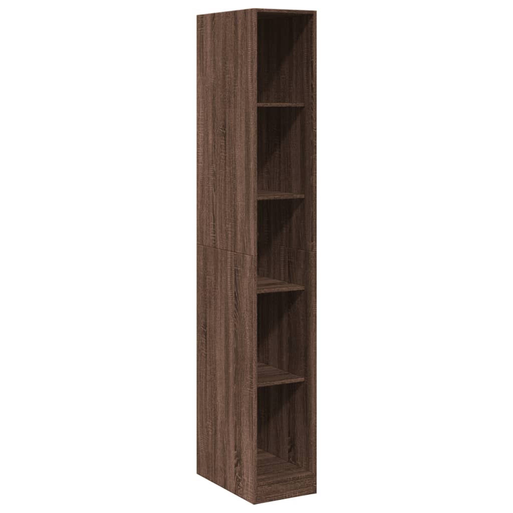 Wardrobe Brown Oak 30x50x200 cm Engineered Wood