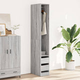 Wardrobe Grey Sonoma 30x50x200 cm Engineered Wood