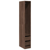 Wardrobe Brown Oak 30x50x200 cm Engineered Wood