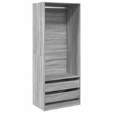 Wardrobe Grey Sonoma 80x50x200 cm Engineered Wood