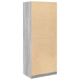 Wardrobe Grey Sonoma 80x50x200 cm Engineered Wood