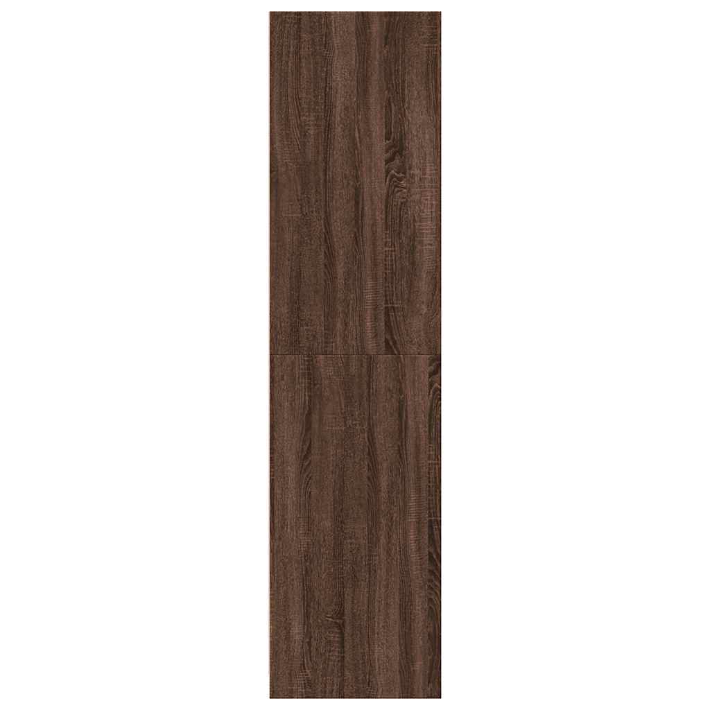 Wardrobe Brown Oak 80x50x200 cm Engineered Wood