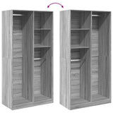 Wardrobe Grey Sonoma 100x50x200 cm Engineered Wood