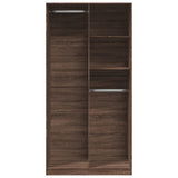 Wardrobe Brown Oak 100x50x200 cm Engineered Wood