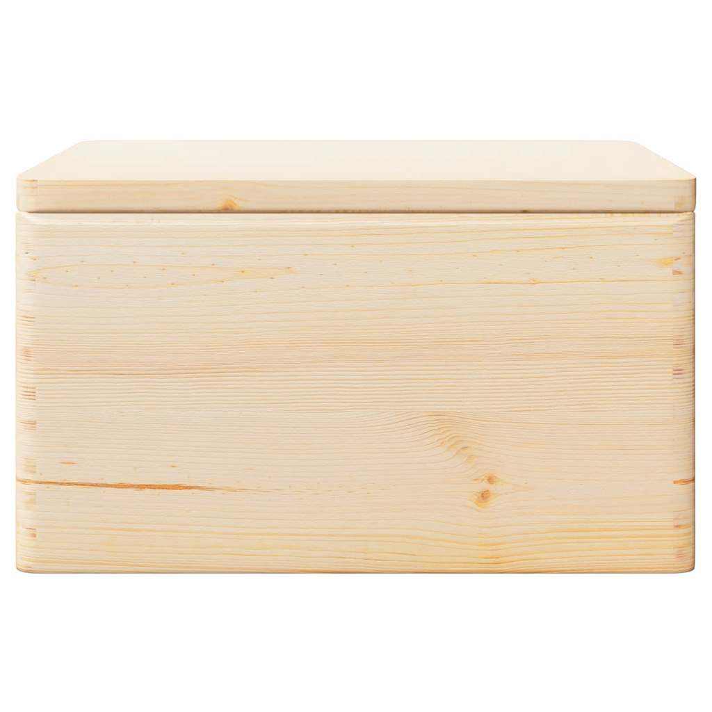 Wooden Box with Lid and Handles 40x30x23 cm Solid Wood Pine