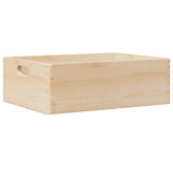 Wooden Box with Handles 40x30x13 cm Solid Wood Pine