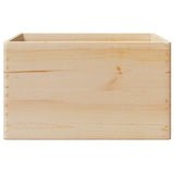 Wooden Box with Handles 40x30x23 cm Solid Wood Pine