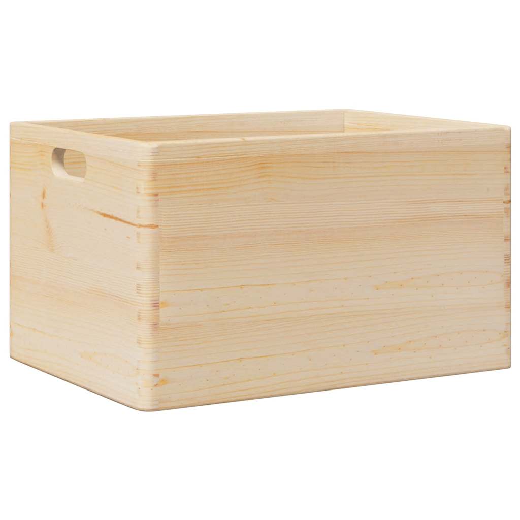 Wooden Box with Handles 40x30x23 cm Solid Wood Pine