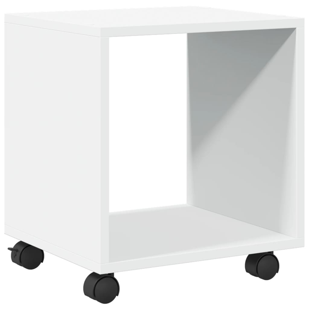  Rolling Cabinet White 37x33x42.5 cm Engineered Wood