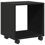  Rolling Cabinet Black 37x33x42.5 cm Engineered Wood