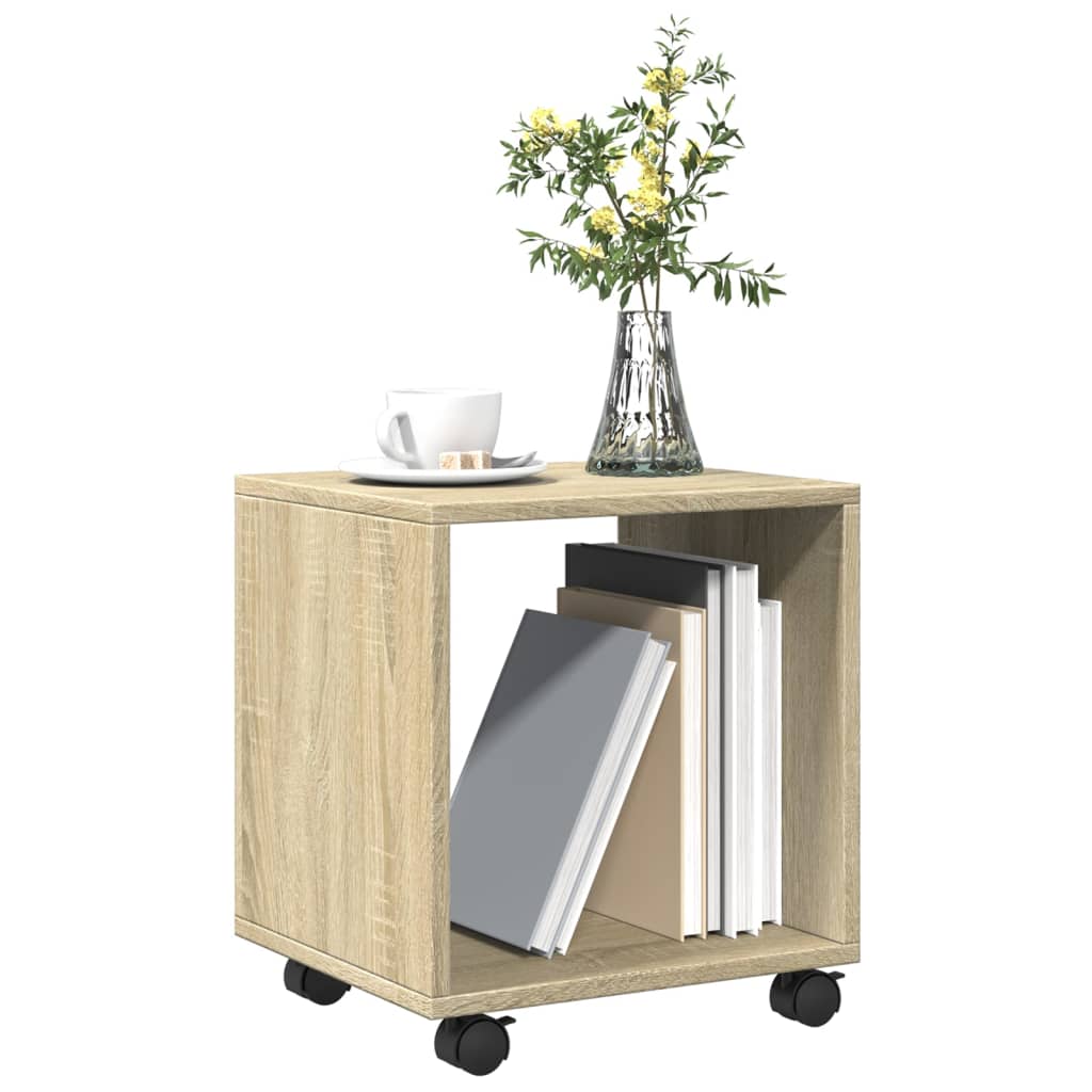  Rolling Cabinet Sonoma Oak 37x33x42.5 cm Engineered Wood