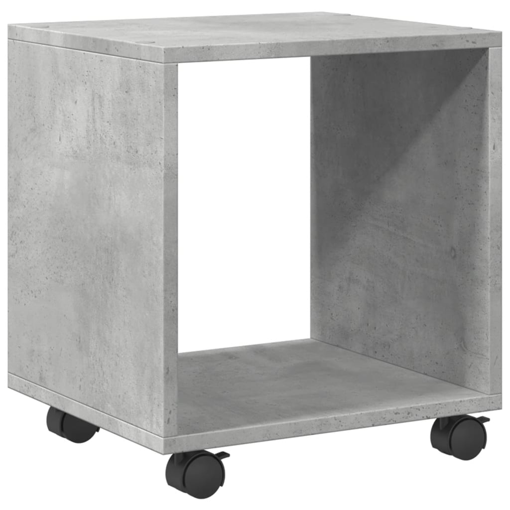  Rolling Cabinet Concrete Grey 37x33x42.5 cm Engineered Wood