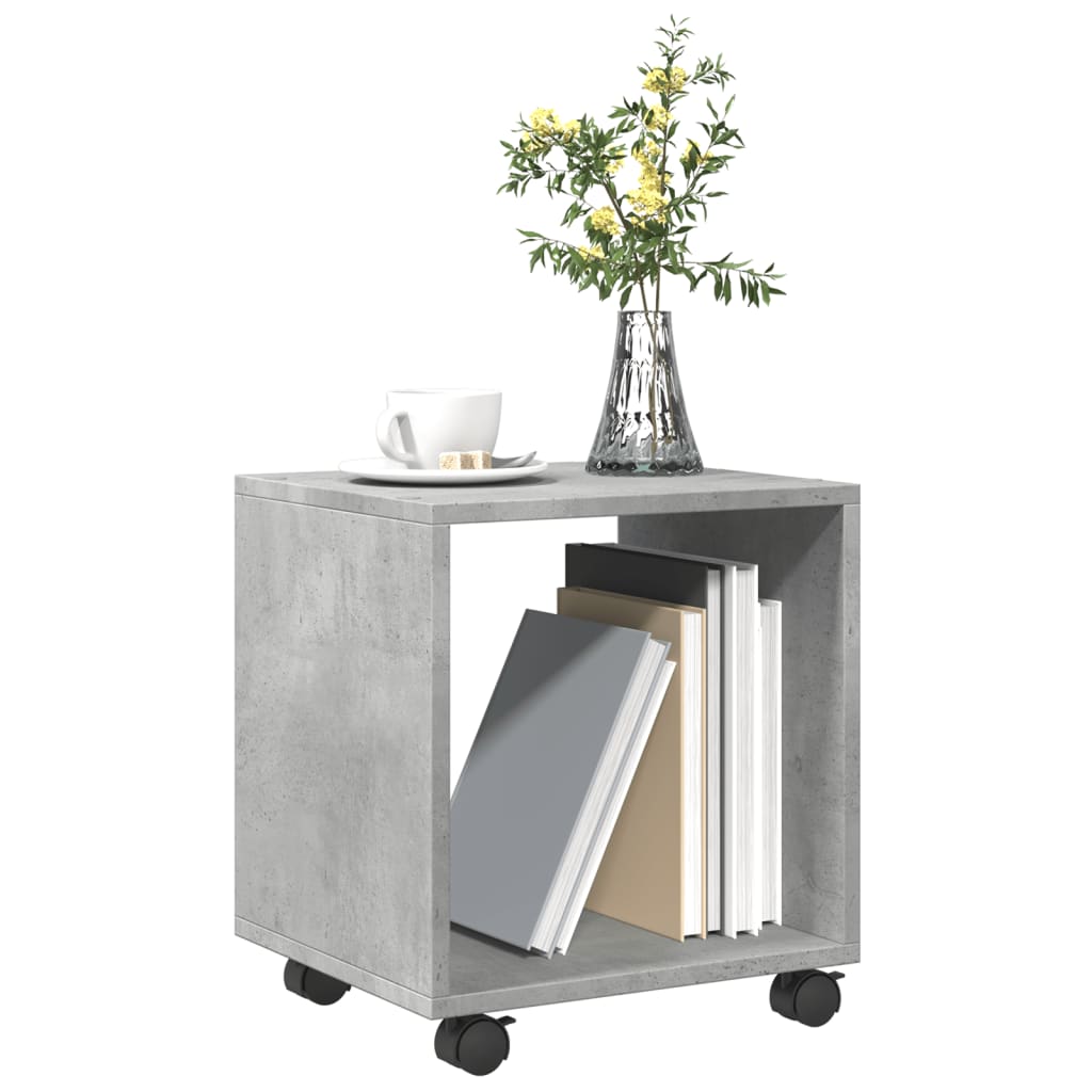  Rolling Cabinet Concrete Grey 37x33x42.5 cm Engineered Wood