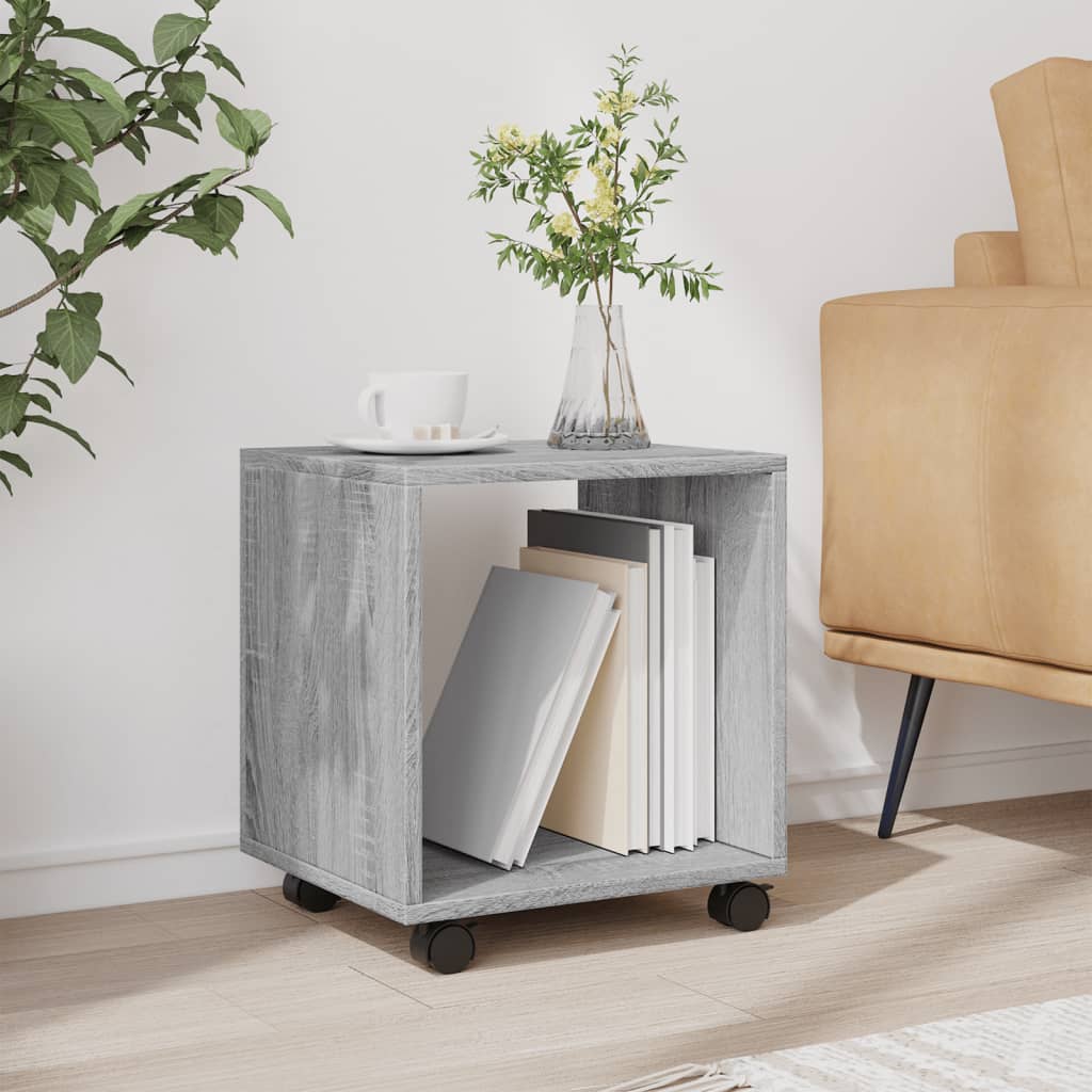  Rolling Cabinet Grey Sonoma 37x33x42.5 cm Engineered Wood