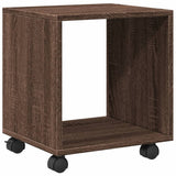  Rolling Cabinet Brown Oak 37x33x42.5 cm Engineered Wood