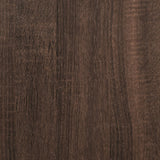  Rolling Cabinet Brown Oak 37x33x42.5 cm Engineered Wood