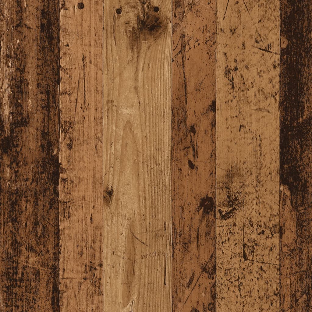  Rolling Cabinet Old Wood 37x33x42.5 cm Engineered Wood