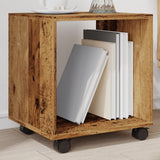  Rolling Cabinet Old Wood 37x33x42.5 cm Engineered Wood