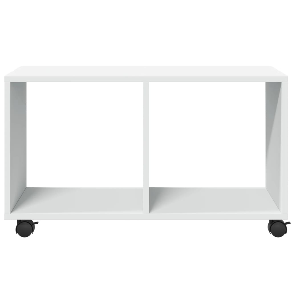  Rolling Cabinet White 72x33x42.5 cm Engineered Wood