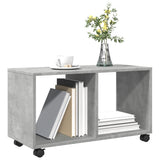  Rolling Cabinet Concrete Grey 72x33x42.5 cm Engineered Wood