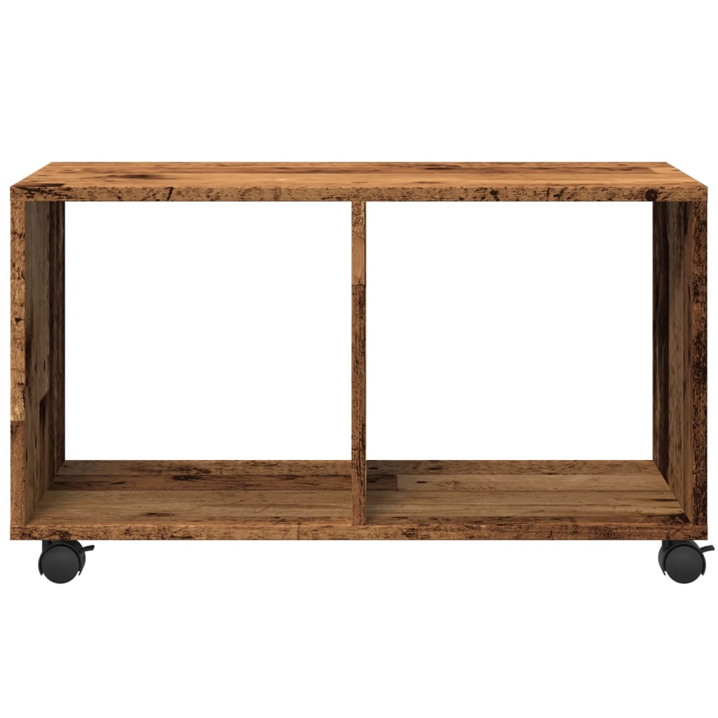  Rolling Cabinet Old Wood 72x33x42.5 cm Engineered Wood