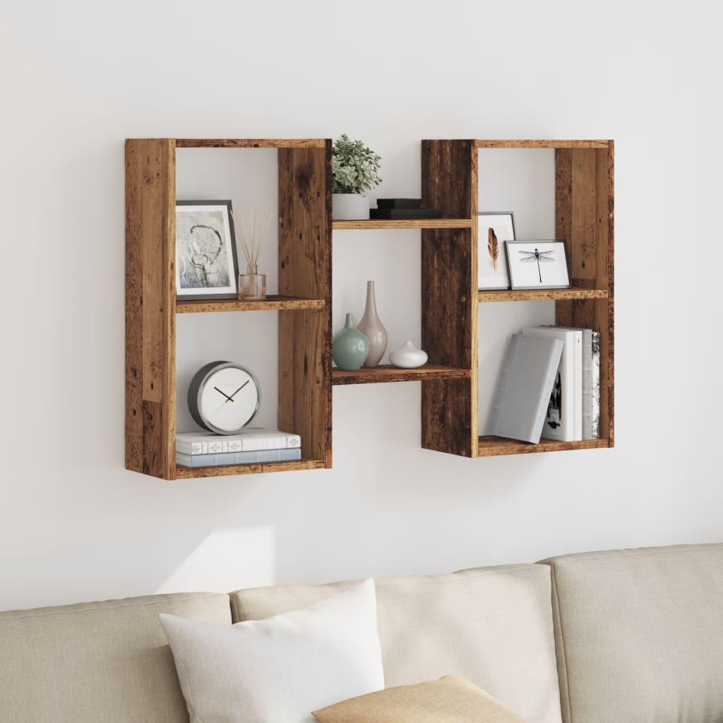 Wall Shelf Old Wood 96x18x60 cm Engineered Wood