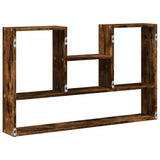 Wall Shelf Smoked Oak 99x15x60 cm Engineered Wood