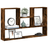 Wall Shelf Smoked Oak 99x15x60 cm Engineered Wood