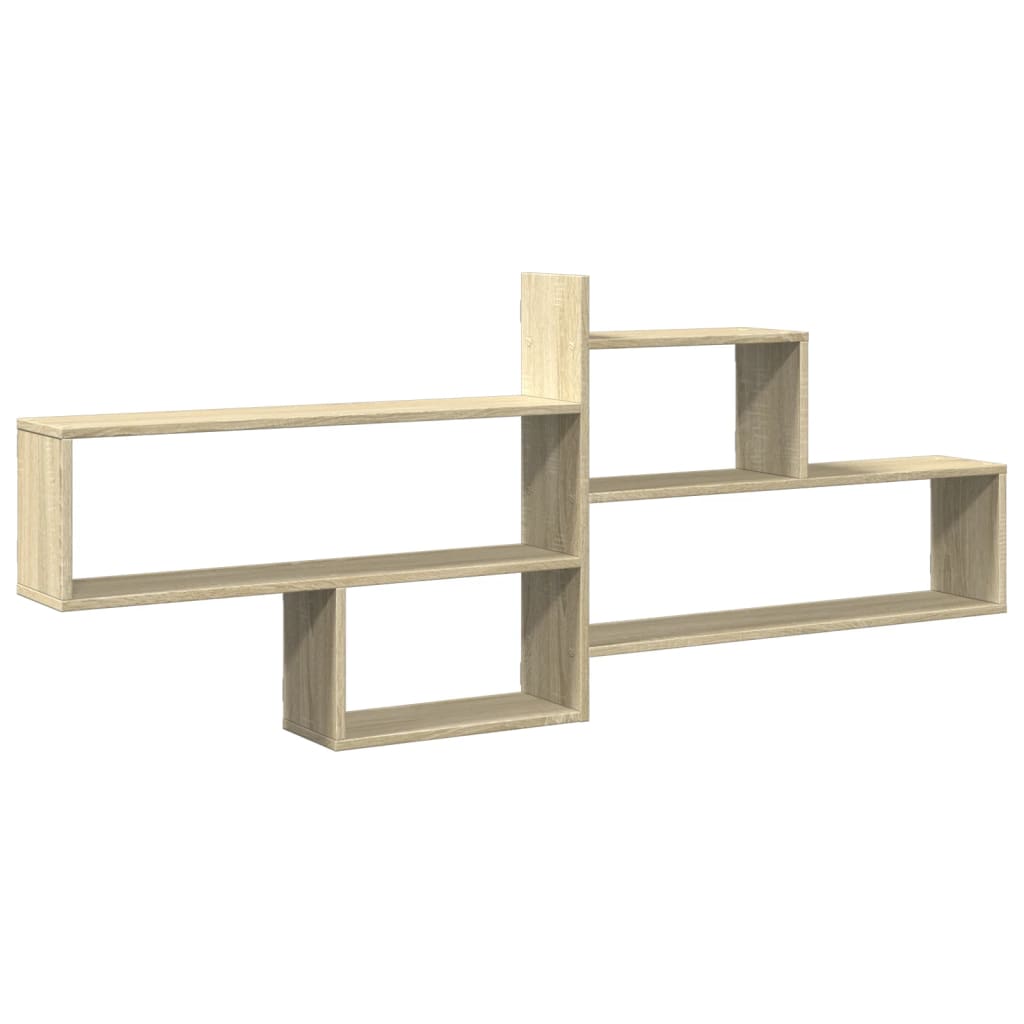 Wall Shelf Sonoma Oak 167.5x18x68 cm Engineered Wood