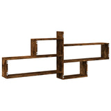 Wall Shelf Smoked Oak 167.5x18x68 cm Engineered Wood