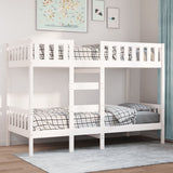 Bunk Bed White 75x190 cm Solid Wood Pine