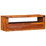 Wall-mounted TV Cabinet Multicolour 90x30x30 Solid Wood Acacia