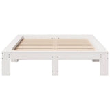 Bed Frame without Mattress White 120x190 cm Small Double Solid Wood Pine