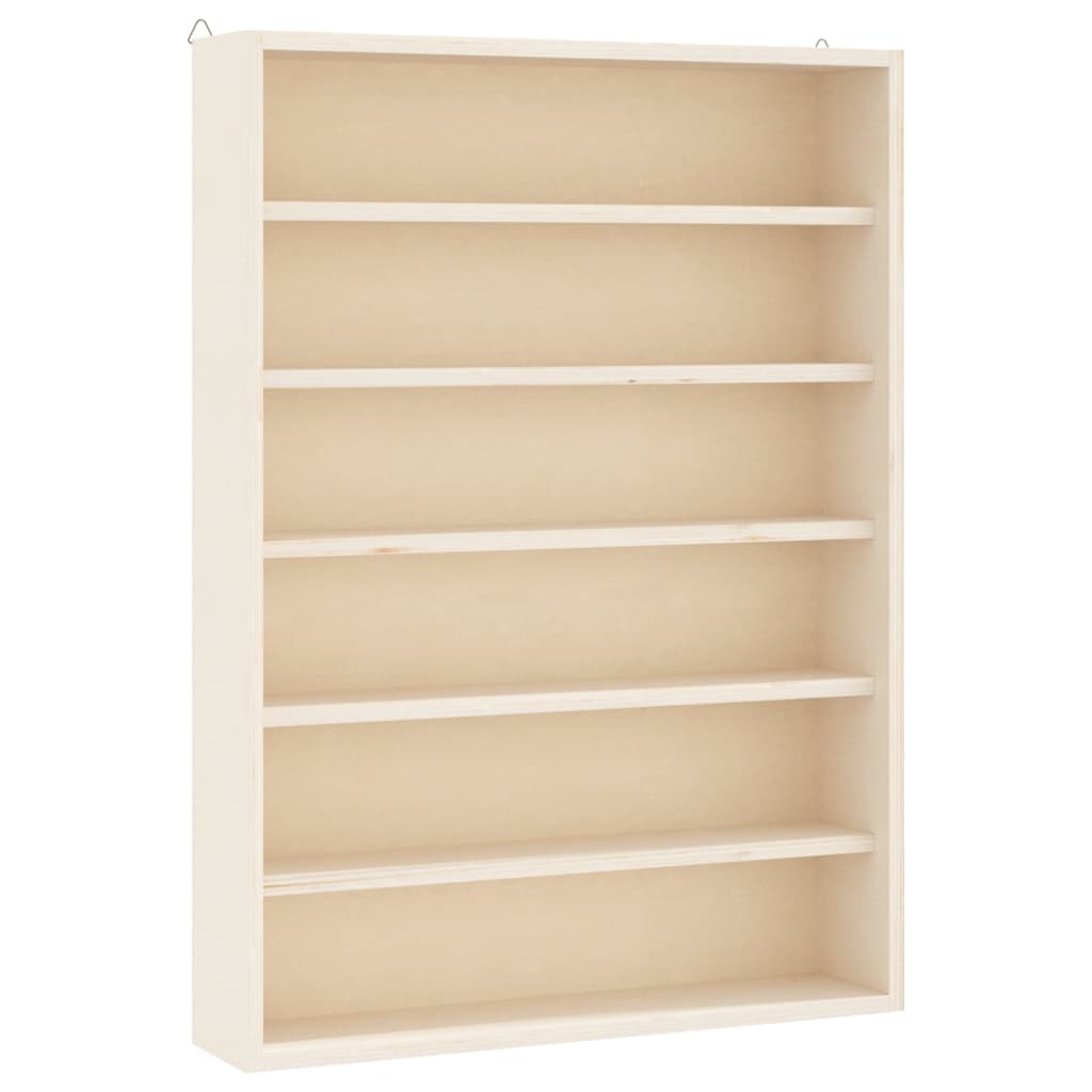 Wooden Collector's Display Case with 6 Shelves 40x8.5x55cm