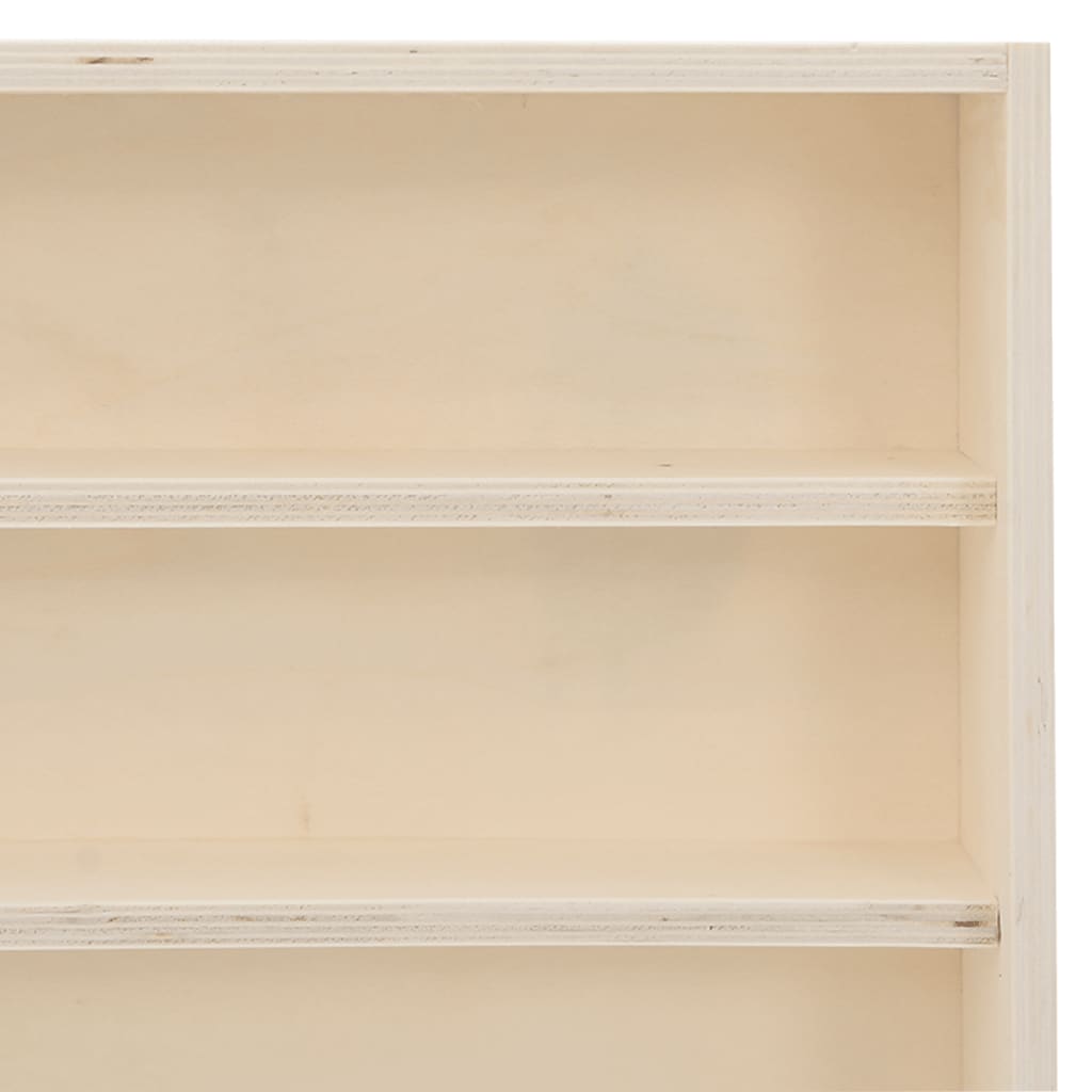 Wooden Collector's Display Case with 6 Shelves 60x8.5x55cm