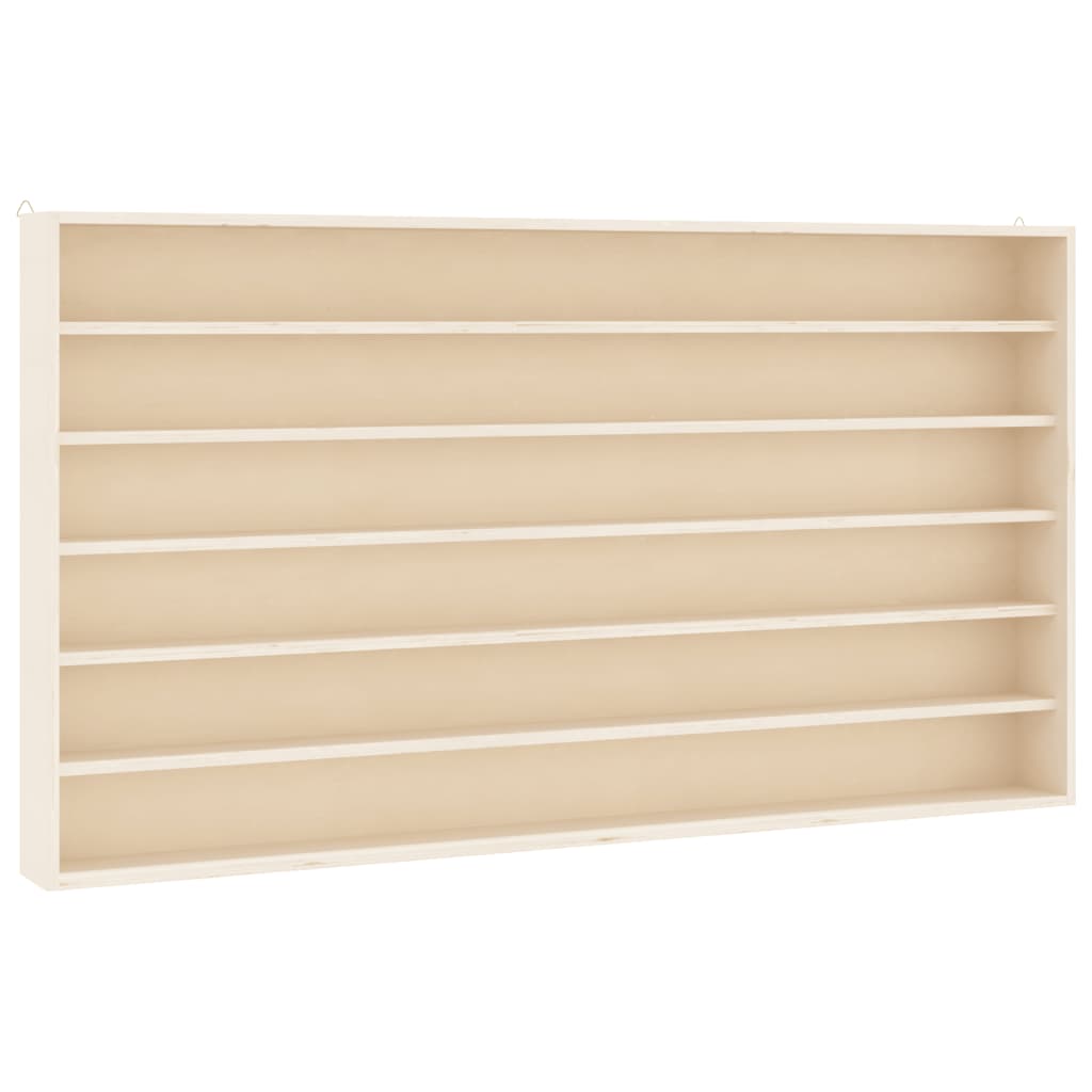 Wooden Collector's Display Case with 6 Shelves 100x8.5x55cm