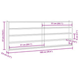 Wooden Collector's Display Case with Doors 100x8.5x37cm