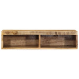 Wall-mounted TV Cabinet 80x30x19 cm Solid Rough Wood Mango