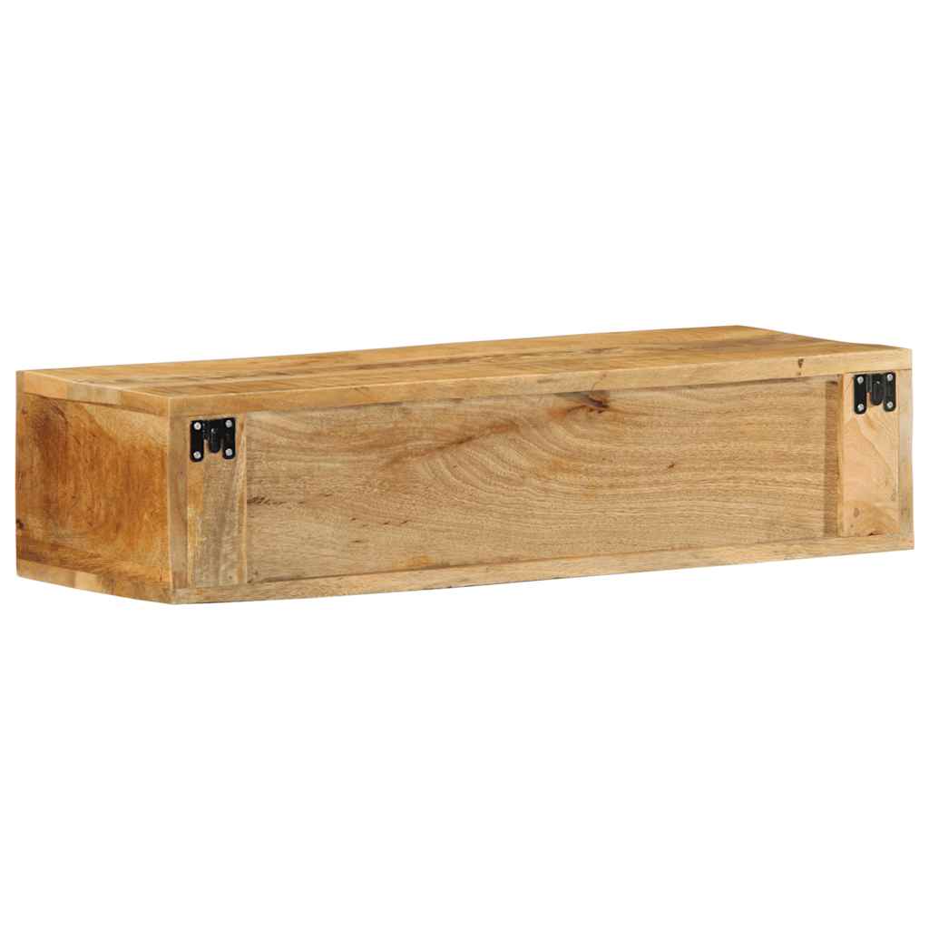 Wall-mounted TV Cabinet 80x30x19 cm Solid Rough Wood Mango