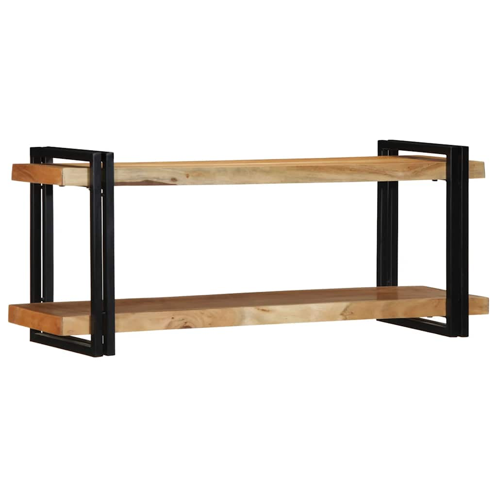 Wall Shelf 110x33x45 cm Solid Wood Acacia