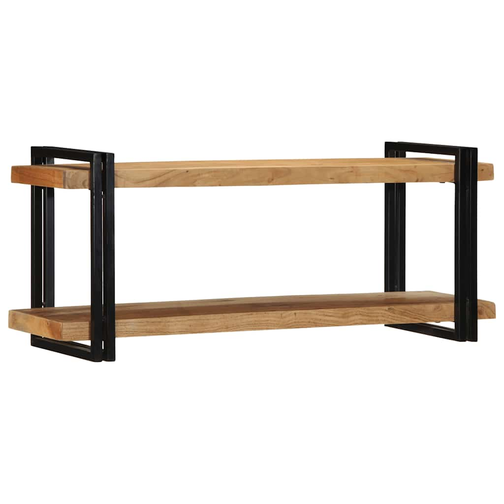 Wall Shelf 110x33x45 cm Solid Wood Acacia